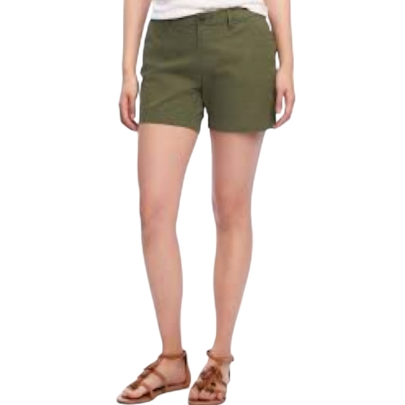 Old Navy Womens Everday Kahki Shorts Dark Green Size 14 - Picture 2 of 12